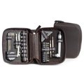 Bey Berk International Bey-Berk International BB408 28 Piece Tool Set in Brown Zippered Leatherette Case BB408